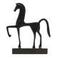 Etruscan Greek horse sculpture in bronze, 1950s