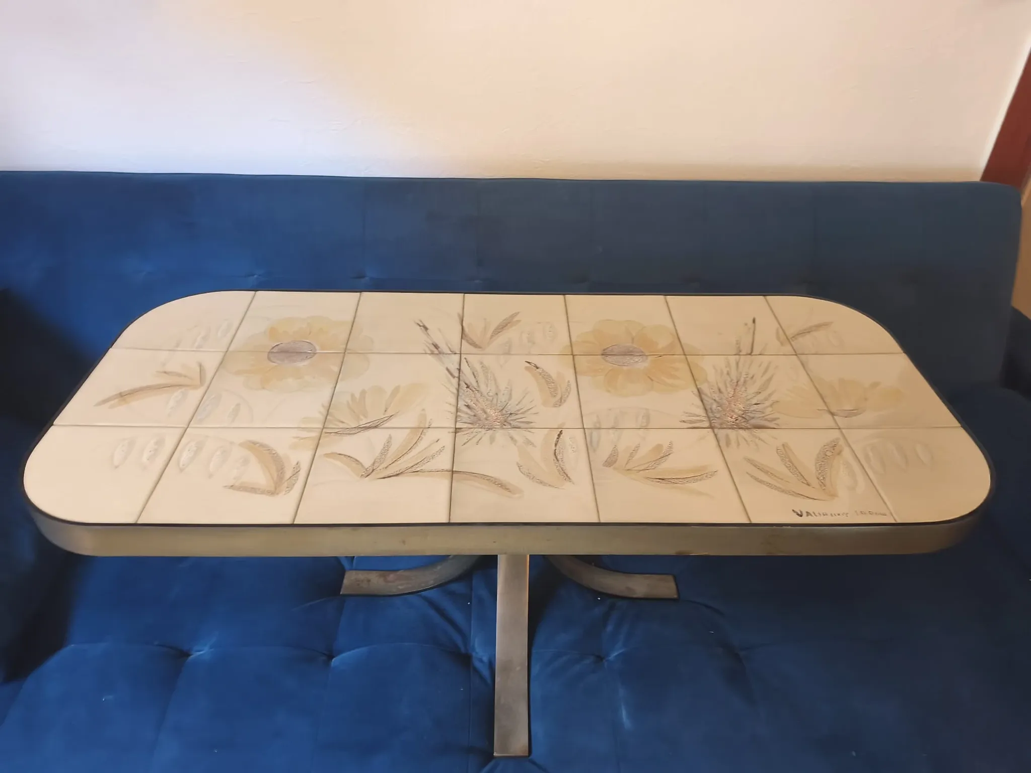 Vallauris coffee table "The Wheel"