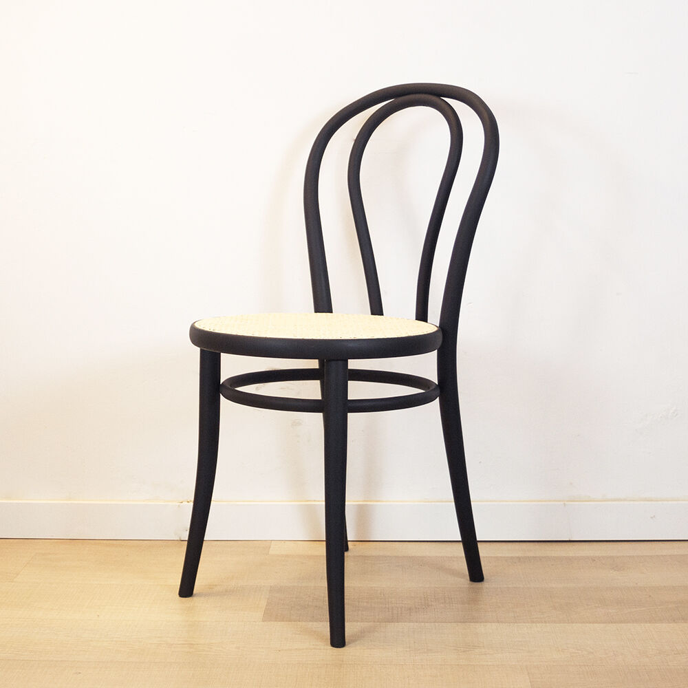 Black No.18 style chair, Czechoslovakia, 1960's