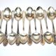 Housewife 48 vintage table cutlery in silver metal sfam - knife spoons coffee fork x12