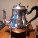 Vintage silver metal teapot