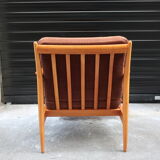 Scandinavian wooden armchair from the 1960s