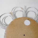 Vintage rattan sun mirror