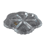 Crystal dish with compartments