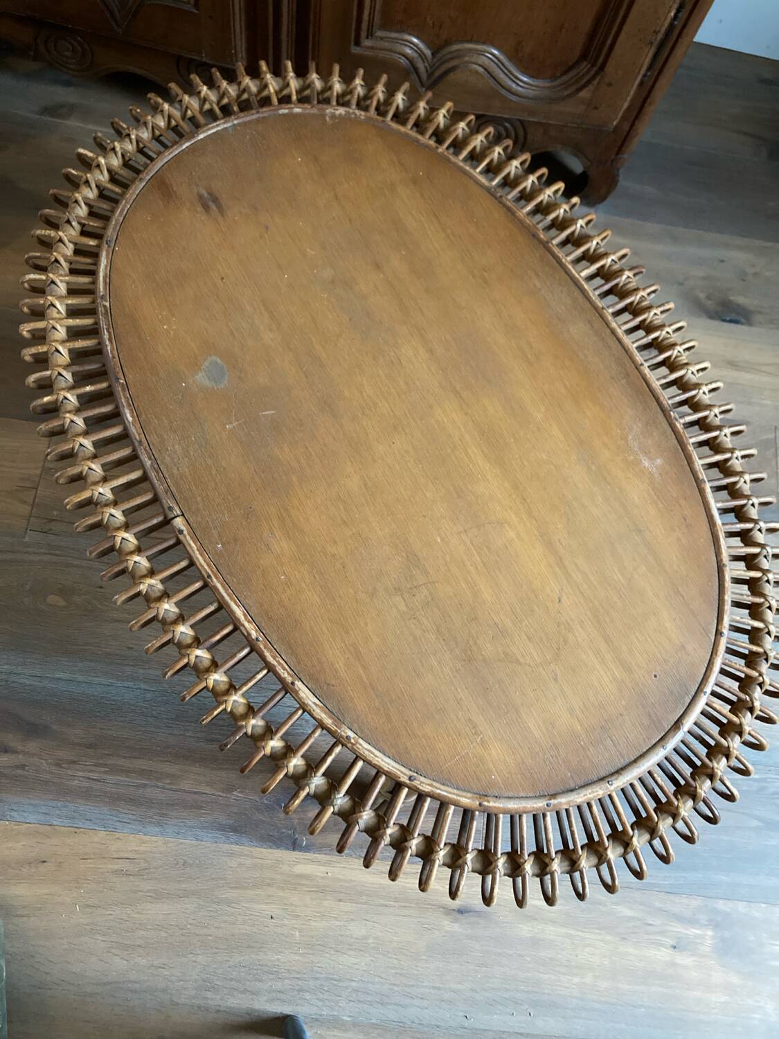 Rattan coffee table