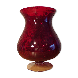 Empoli glass vase Ø23cm