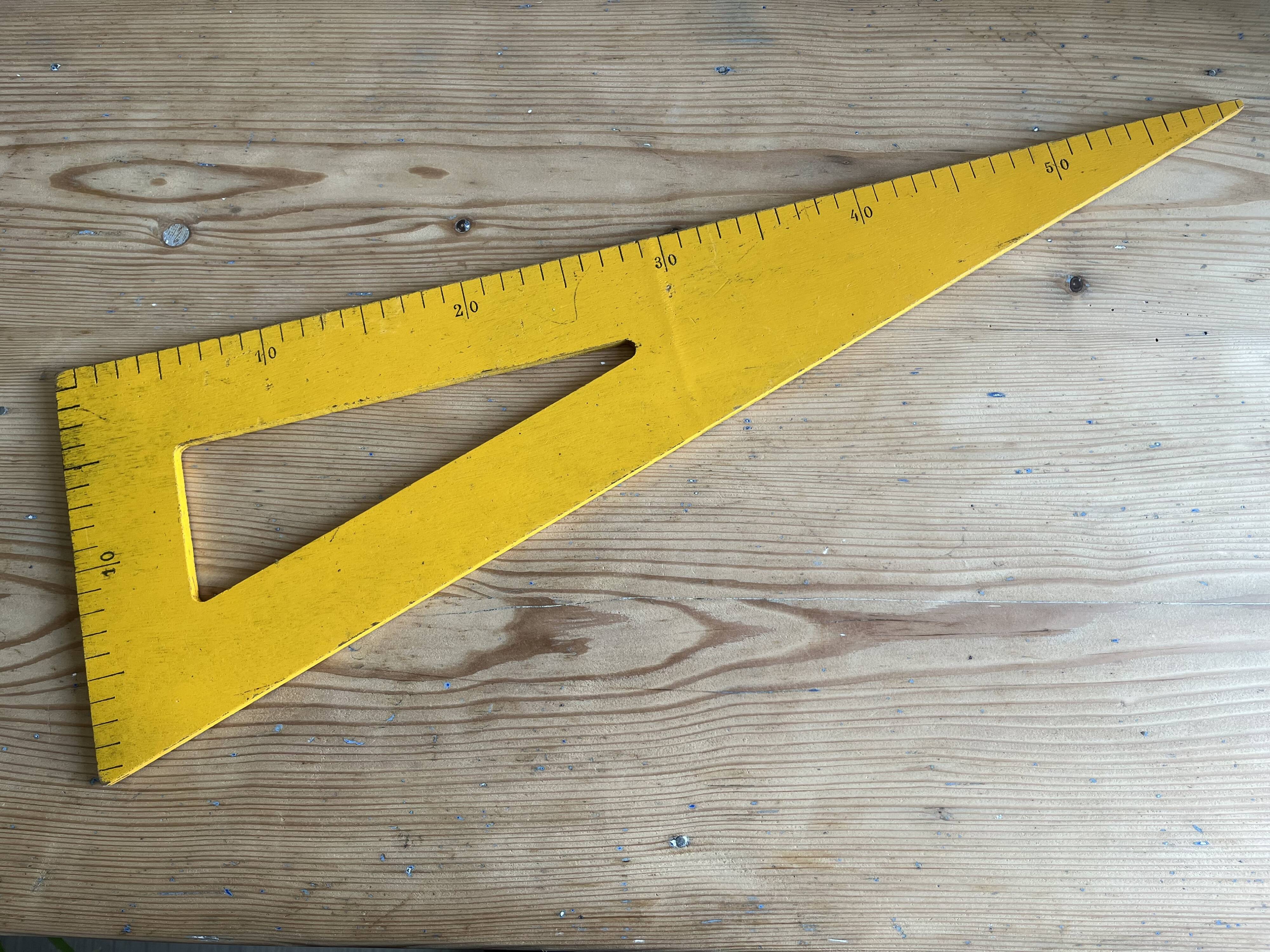 Vintage wooden school square