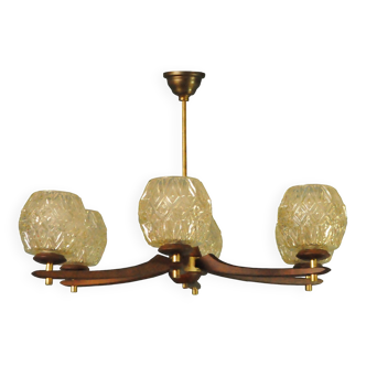 Danish six-armed chandelier from the first half of the nineteenth century of the twentieth century