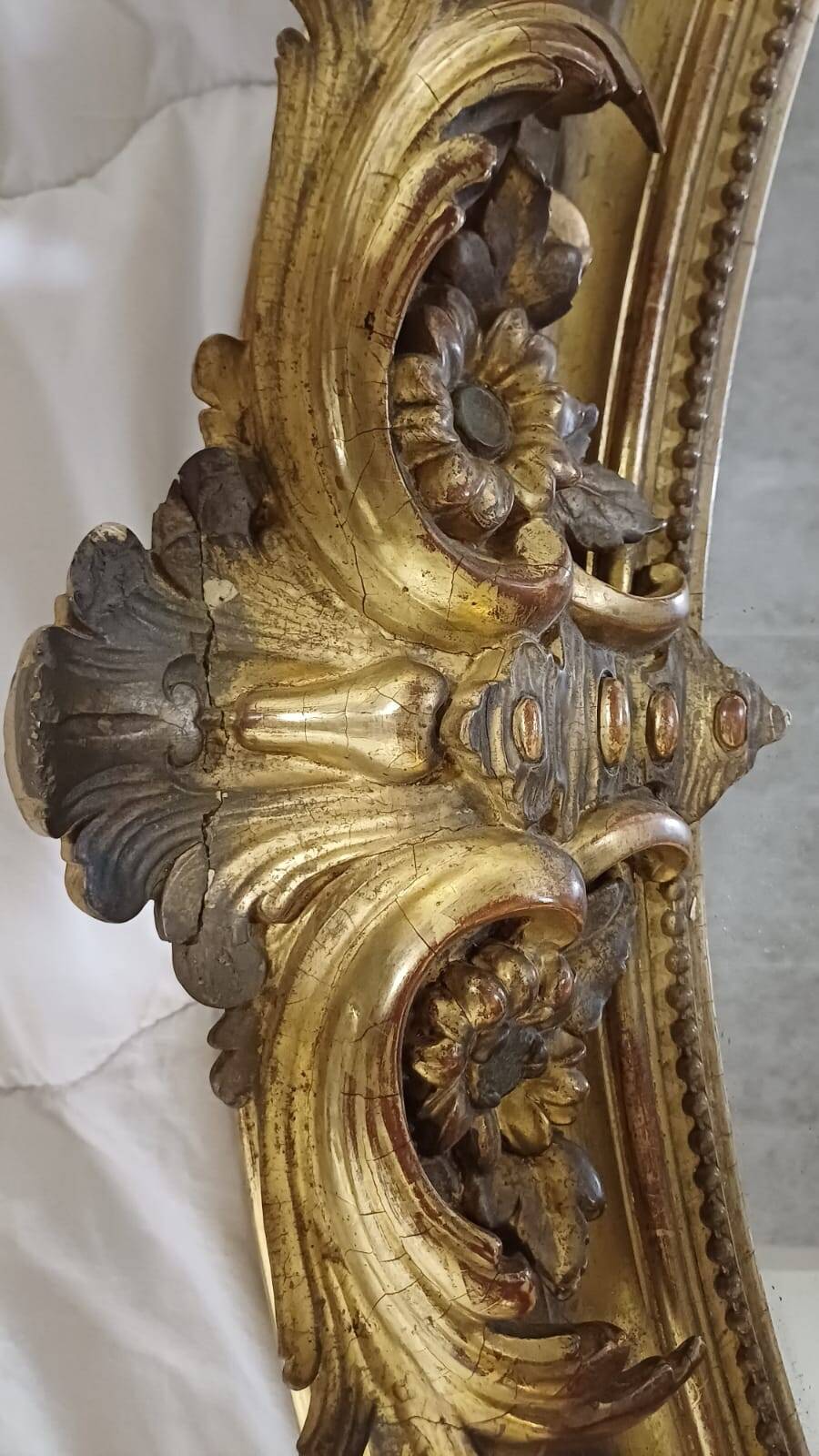 Miroir ovale Napoléon III