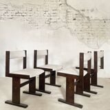 Set of 4 Danish Modern Dining Chairs by Poul H. Poulsen for Gangso Møbler,