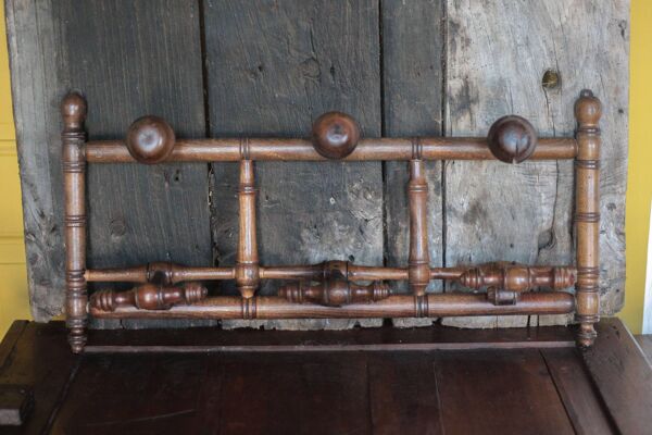 Porte-manteau bois imitation bambou, porte-manteau mural vintage, patères
