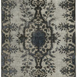Handmade Distressed Anatolian 1980s 166 cm x 261 cm Grey Rug