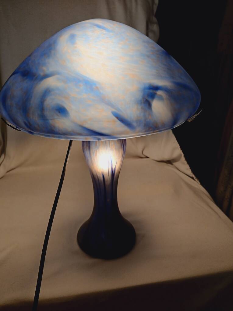 Lampe champignon Verrerie de Vianne