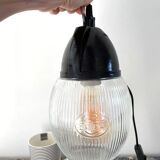 Set of two vintage industrial walkmen made of prismatic glass