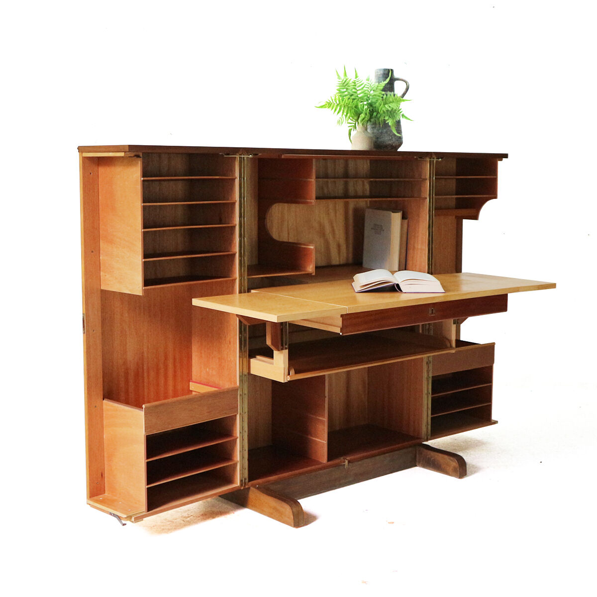 Teak "Magic Box" Bureau by Mummenthaler & Meier, 1960s