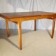 Scandinavian extendable rectangular table in blond teak