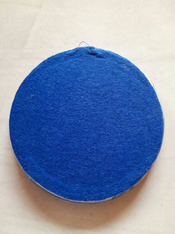 60s glazed ceramic mirror