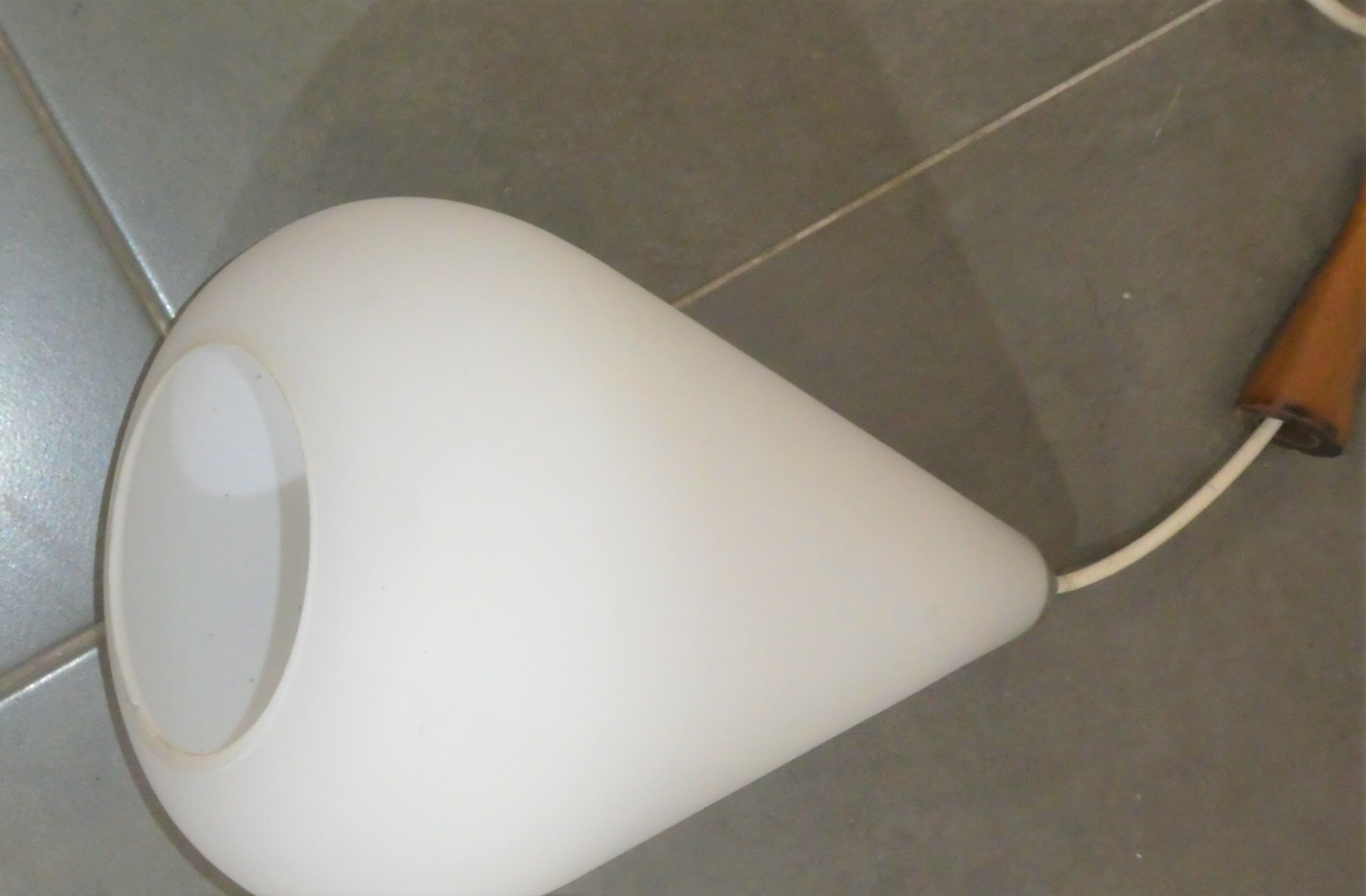 Scandinavian opaline hanging lamp