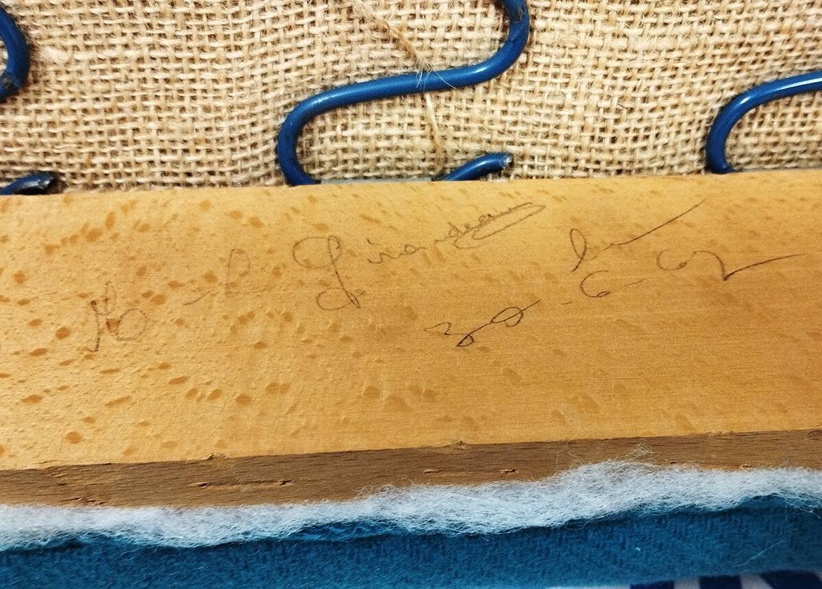 4 designer chairs, vintage 1962 (reupholstered) in the style of Pierre Guariche.