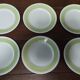 Set of six flat plates in Badonviller ironstone earthenware, Am model