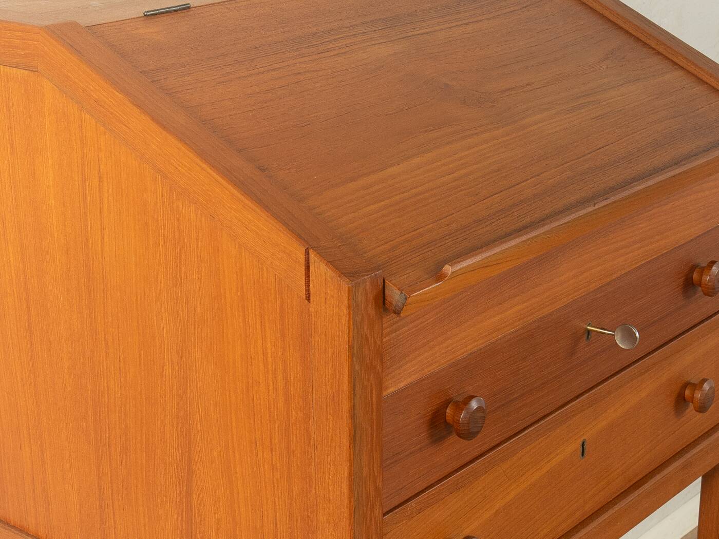 Classic standing desk from the 1960s, teak veneer, Denmark