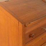 Classic standing desk from the 1960s, teak veneer, Denmark
