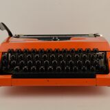 Typewriter brother 210 orange 1975