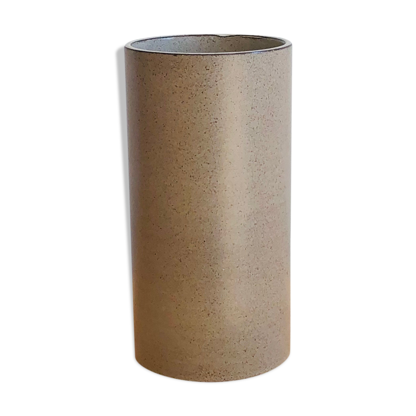 Brown grey ceramic vase