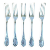 5 Christofle forks, Marly model