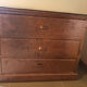 Old chest of drawers restored golden copper color