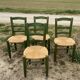 Set of 4 mulched chairs design campaign 1960