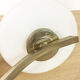 Vintage brass wall light 1950