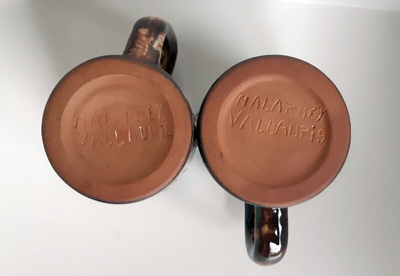 Pair of mugs from J-C Malarmey