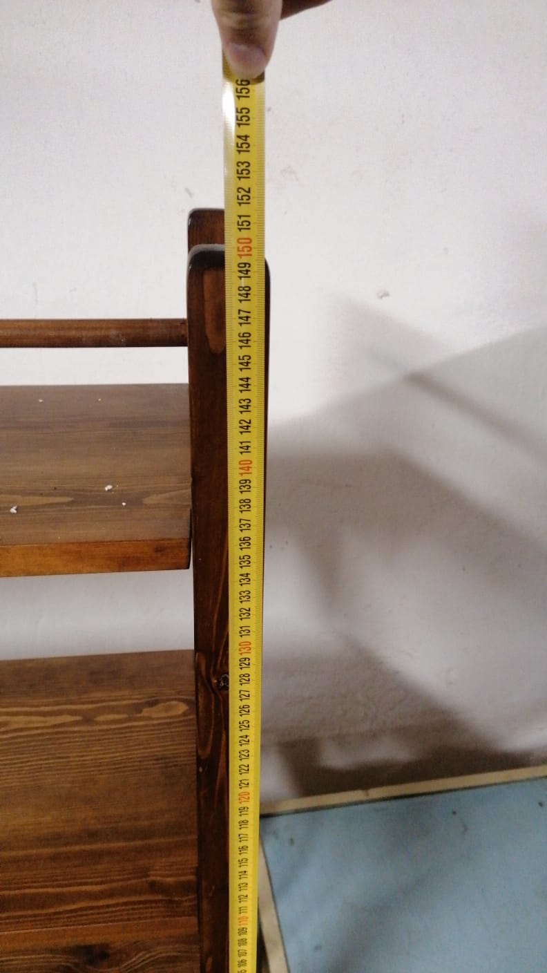 Larch wood bookcase, 1970´s, Czechoslovakia