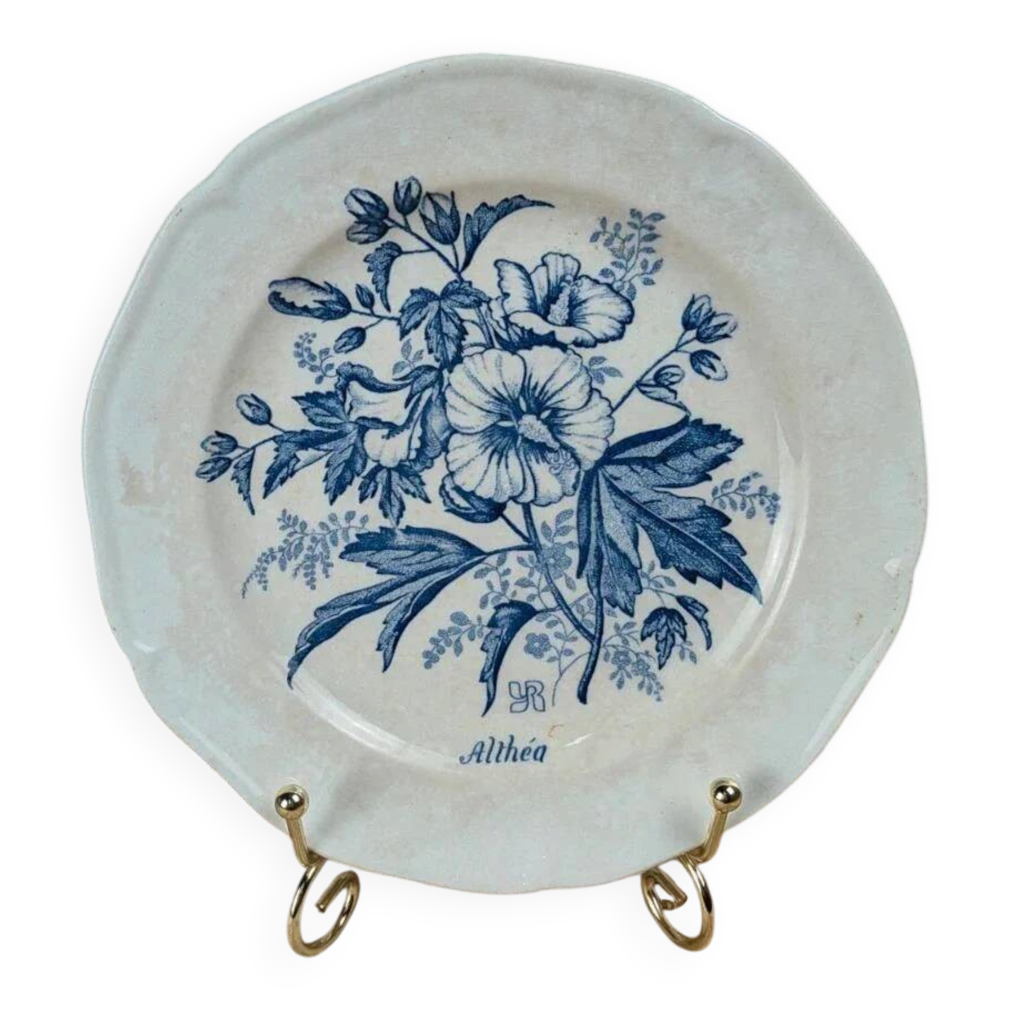 Antique Gien plate model Althéa