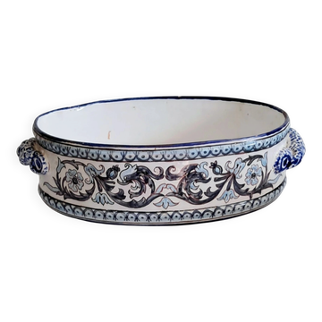 Jardinière ou Cache-pot. Faïence de Nevers. XXéme