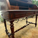 Secretary cylinder Mahogany white marble (Louis XVI style)