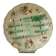 Asparagus plate faience Longchamp barbotine ironstone