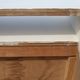 set de 3 fauteuils brutalistes, boit peint, années 60