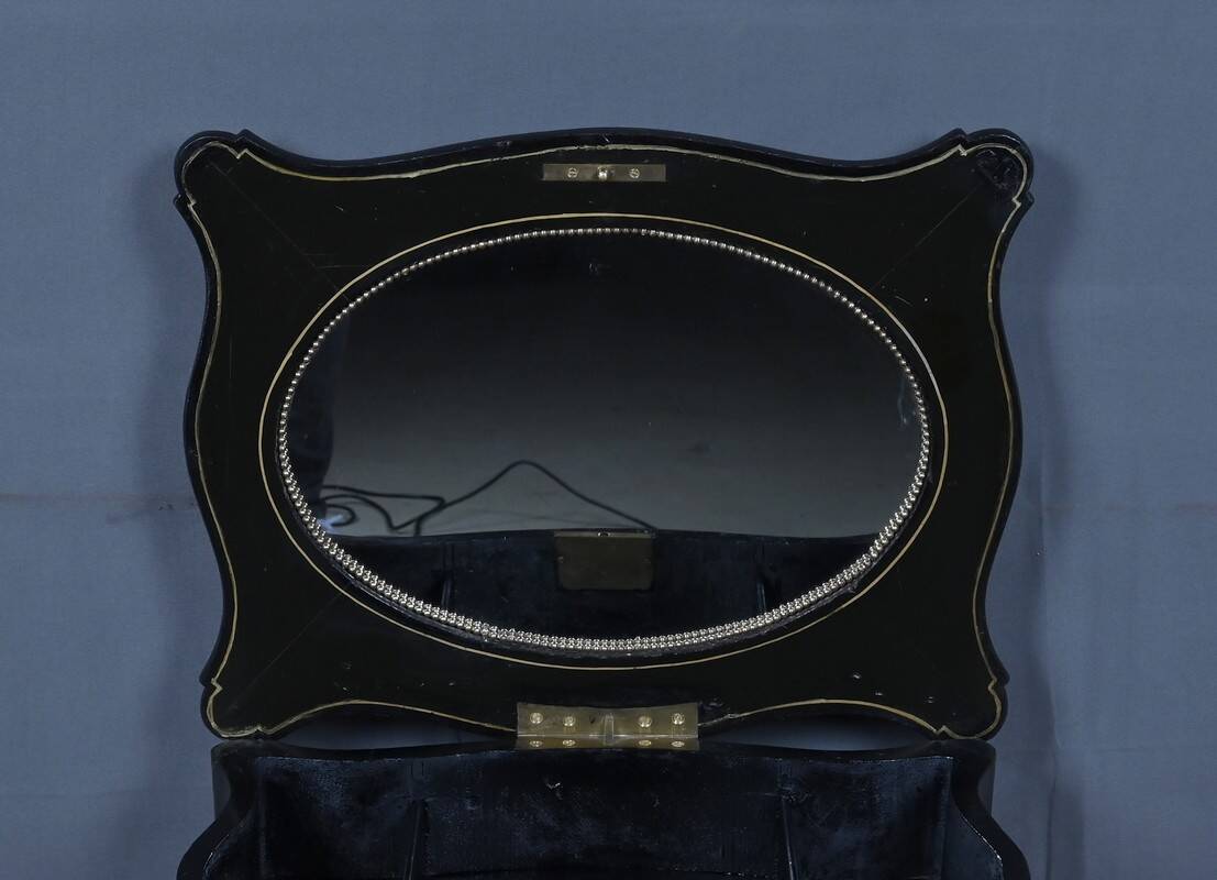 Painted wooden work table, Napoleon III period – mid 19th century