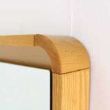 1970s Italian Mirror in Maple Frame