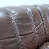 Mid-Century Teak and Leather 3-Seater Sofa from Ekornes, 1970s