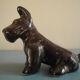 vintage ceramic dog figurine 50s