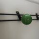 Retro coat rack with 3 red and green balls