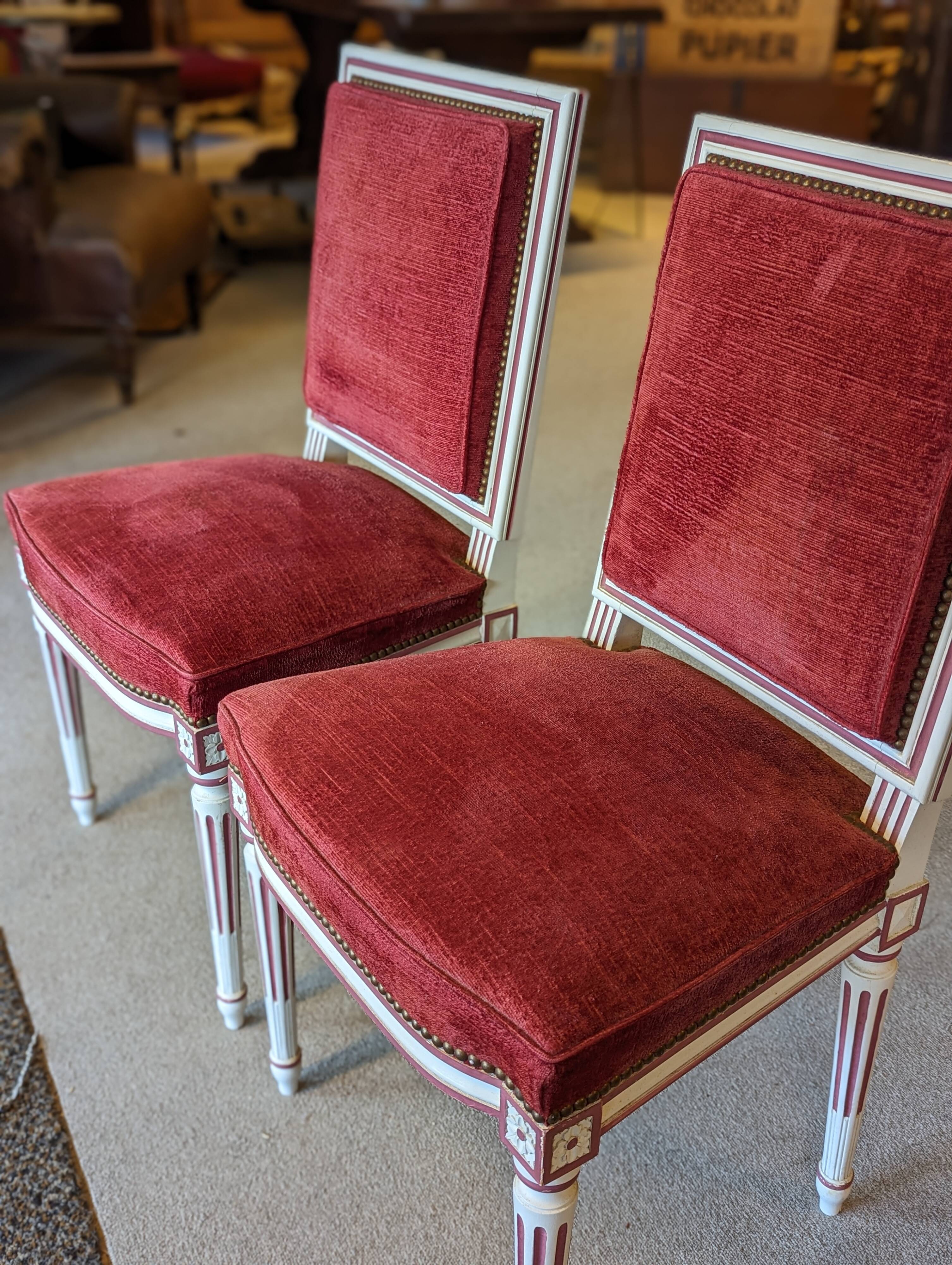 Pair of Louis XVI style chairs