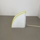 Minimalist White and Yellow Murano Glass Table Lamp by De Majo, Italy 1970s