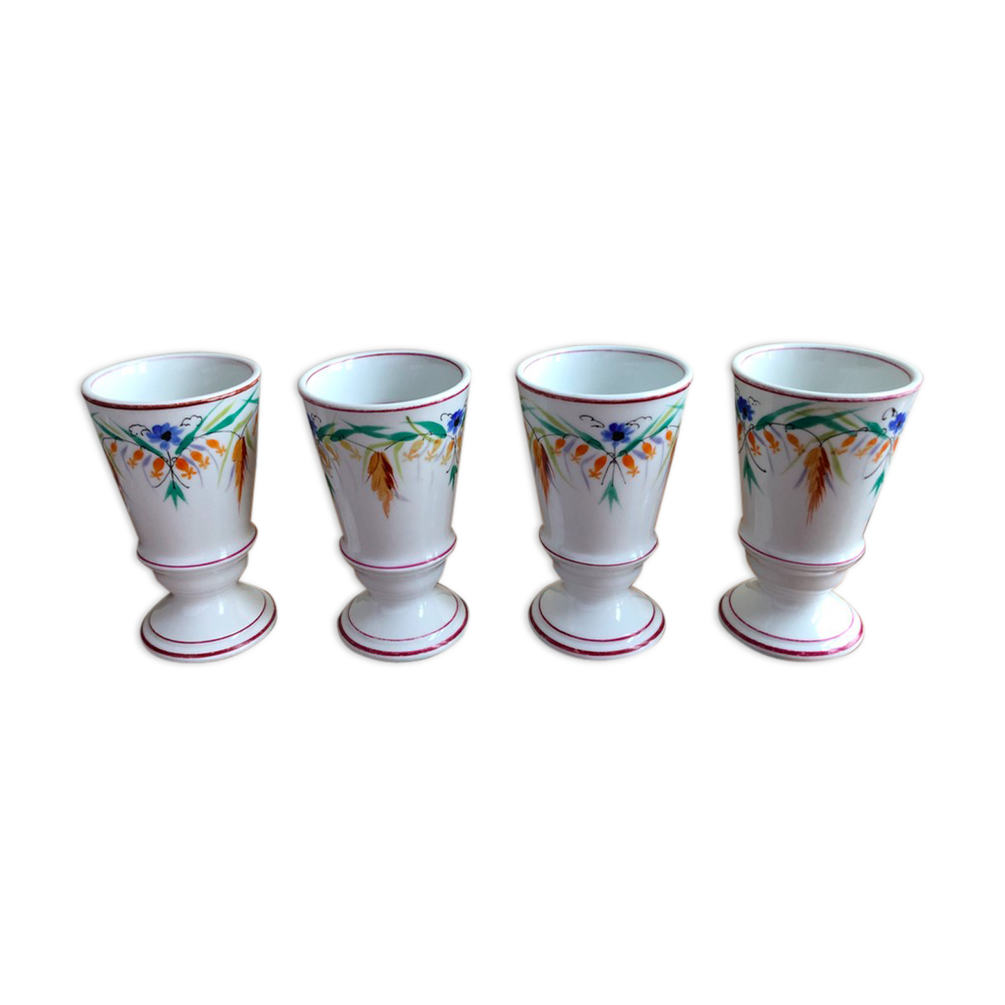 Lot of 4 cups mazagran