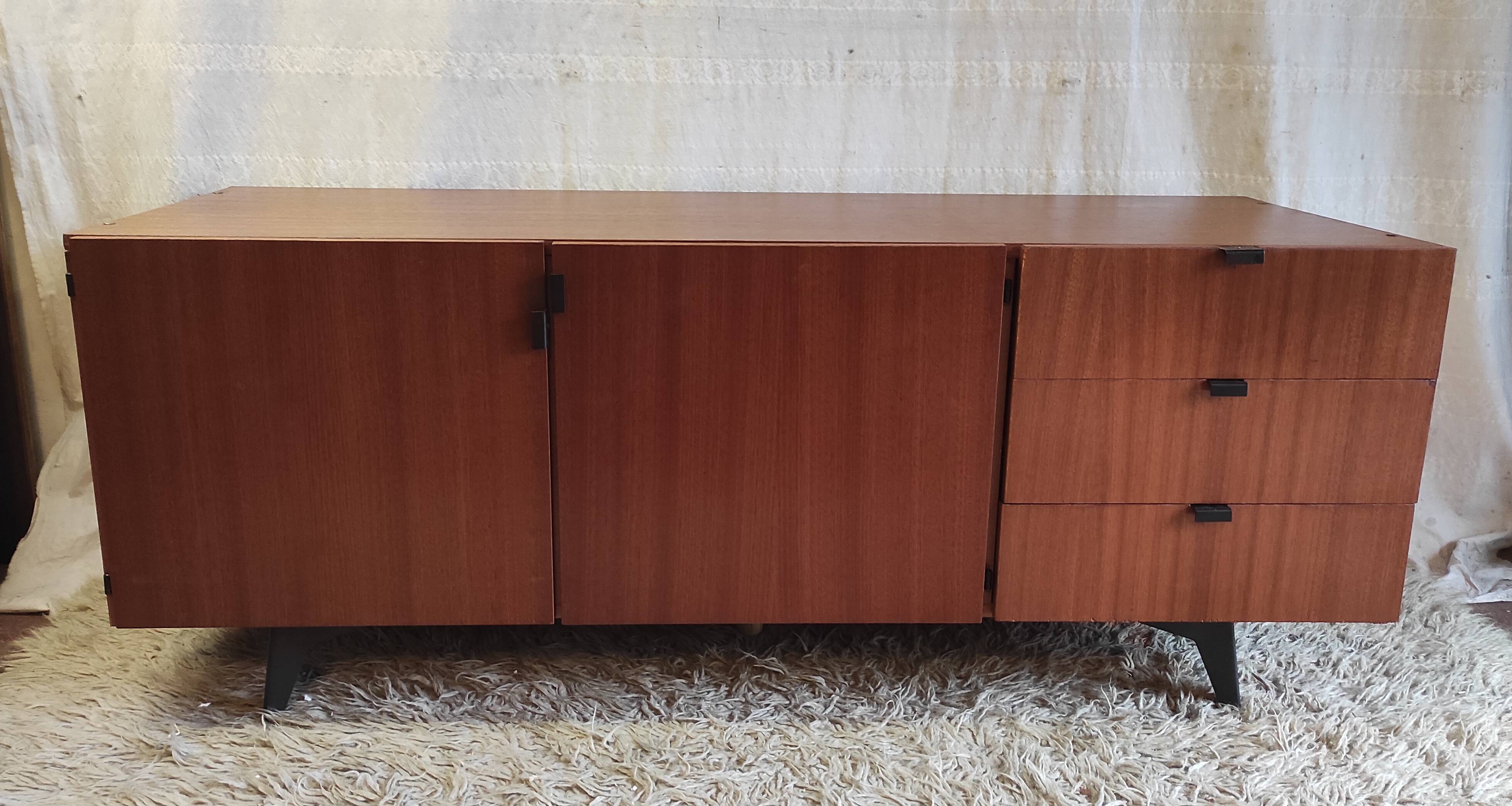 Enfilade moderniste en teck - années 60/70