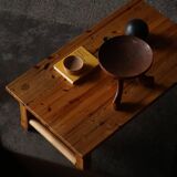 Uno & Östen Kristiansson, table basse rectangulaire en pin, milieu du XXe siècle, années 1970