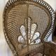 Fauteuil Emmanuelle vintage en rotin 